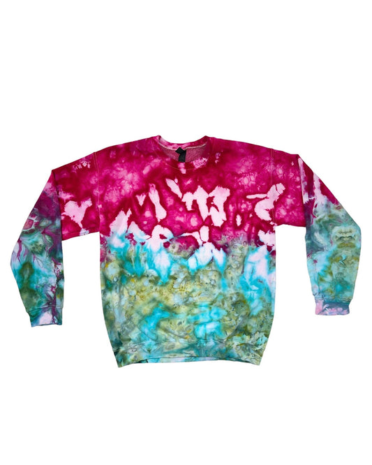 Fuchsia Dreams Ice Dyed Sweatshirt